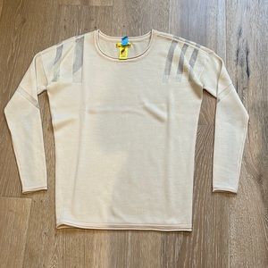 Catherine Malandrino wool sweater with sheer accents size P like new!